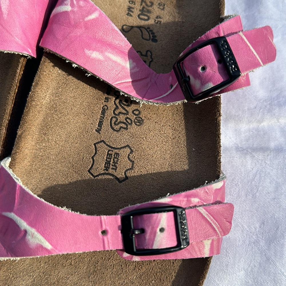 Birkis pink and white double strap NWOT - Picture 8 of 10